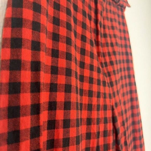 THE RAGGED PRIEST Milk It Crimson Flared Red Gingham Trouser Pants Checker Print - Picture 10 of 12
